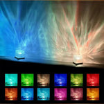 lampe décorative led télécommande couleurs variées motif texturé transparent ambiance maison