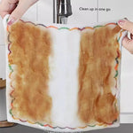 serviette cuisine carrée blanche rayures bord moderne absorbante respectueuse environnement