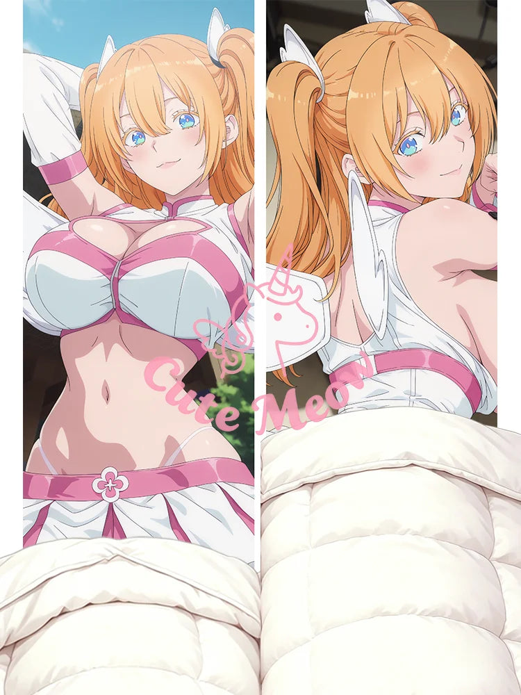housse coussin corps anime licorne cute meow motif imprimé doux lit