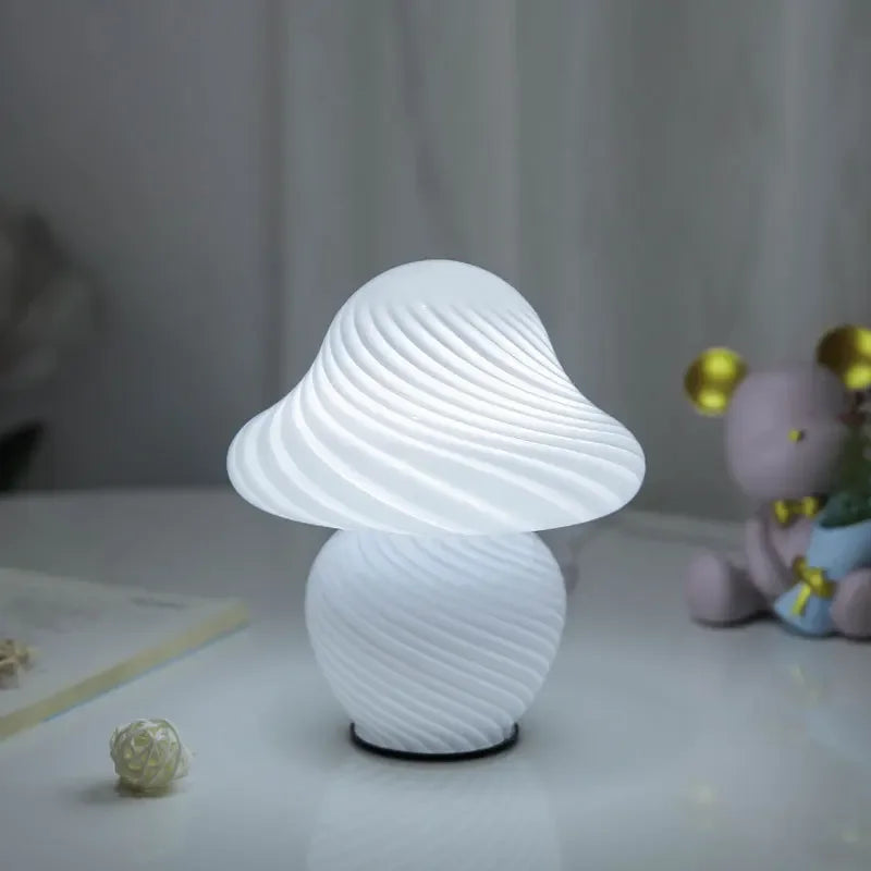 Lampe champignon LED avec lumière bleue pour ambiance moderne