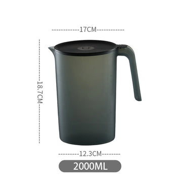 carafe eau plastique 2000ml 2500ml blanc bleu rose verte moderne minimaliste poignée couvercle logo
