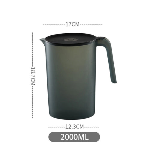 carafe eau plastique 2000ml 2500ml blanc bleu rose verte moderne minimaliste poignée couvercle logo