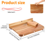 planche découper bois marron clair poignée élastiques fruits légumes adapté personnes âgées