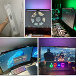 lampe écran incurvé rgb backlight clip moderne noir usb alimentation