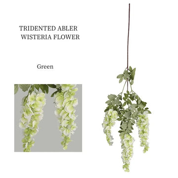 décoration intérieure guirlande fleurs artificielles bleu blanc rose vert naturel