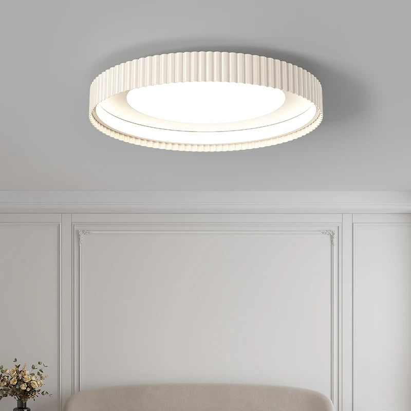 plafonnier led moderne blanc rayures verticales éclairage intérieur chambre salon télécommande flux lumineux 249