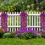 décoration intérieure moderne bouquet suspendu fleurs artificielles rose violet vert feuilles