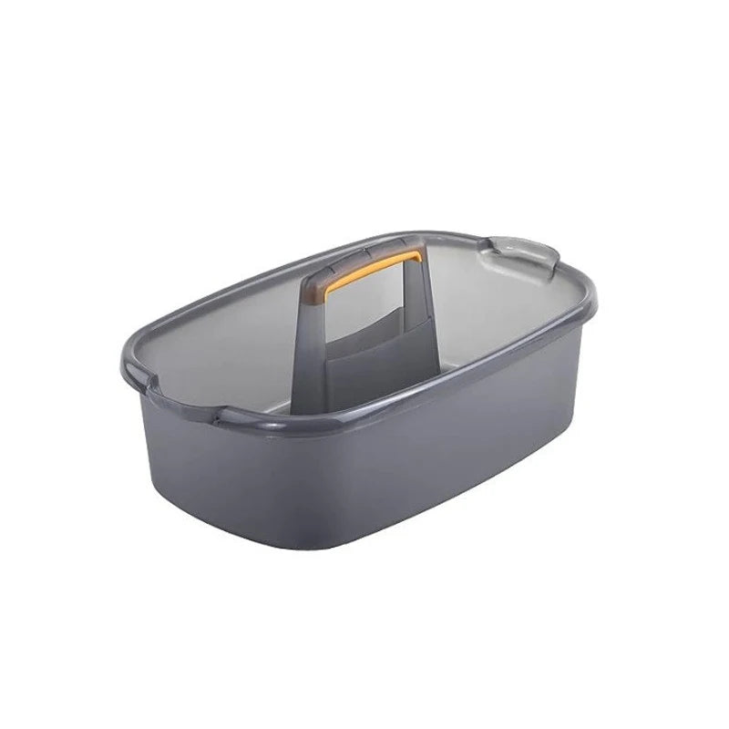 panier rangement portable moderne gris blanc bleu outils cuisine salle bain douche multifonctionnel plastique