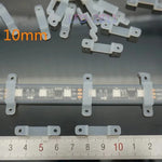 clips fixation rubans led transparent 8mm 10mm 12mm clips pcb led bandes lumière