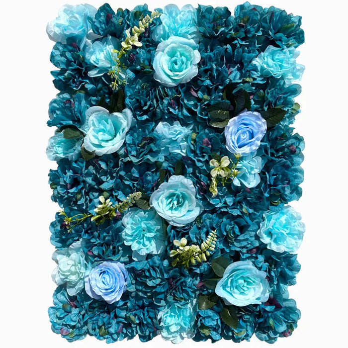Panneau de fleurs roses artificielles 40x60cm décoration murale mariage