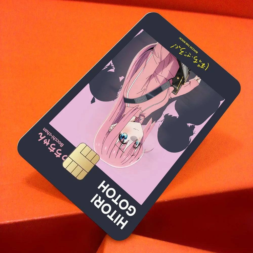 carte sim personnalisée bocchi the rock dessin animé pop art hitori gotoh waterproof réutilisable
