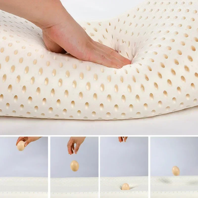 coussin latex perforé moderne beige orange gris 40x40cm 45x45cm 4cm 6cm