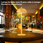 Lampe champignon rouge en gros plan texture abat-jour