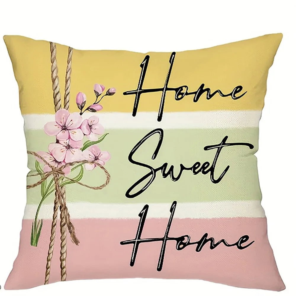 housse coussin floral inspirant moderne polyester peachskin 40x40 45x45 50x50 60x60 opaque motifs fleurs