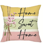 housse coussin floral inspirant moderne polyester peachskin 40x40 45x45 50x50 60x60 opaque motifs fleurs