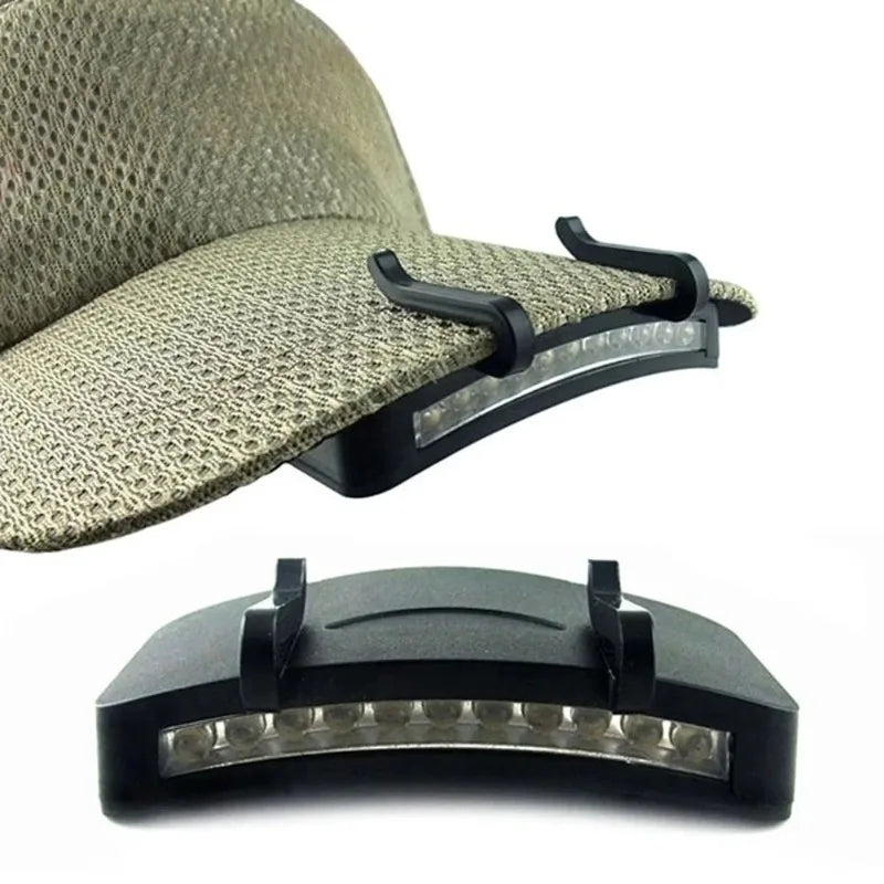 lampe frontale led noir utilitaire camping pêche chasse chapeau clips extérieure portableOutdoor