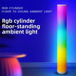 lampe cylindrique multicolore gradient moderne led télécommande sans ombre portable