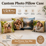 coussin personnalisé photo famille animaux moderne 30x30cm 40x40cm 45x45cm polyester double face déco