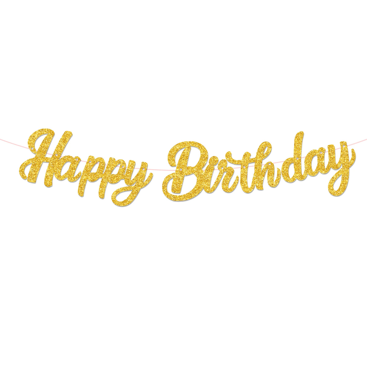 guirlande lettres multicolore happy birthday motifs cocktails nœuds fête enfant cursive suspendue brilles