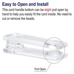 rideau chaîne transparent moderne 10 8cm pendentif poids store enrouleur