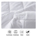 drap housse imperméable coton gris blanc lit simple double élastique respirant anti acariens