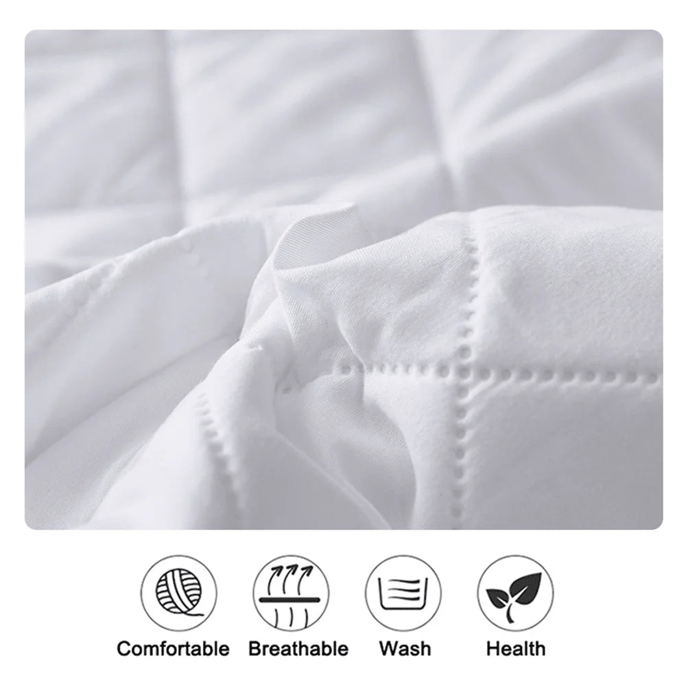 drap housse imperméable coton gris blanc lit simple double élastique respirant anti acariens