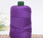 corde coton tressée 3mm fil tissé décoratif couture artisanat accessoires faits main