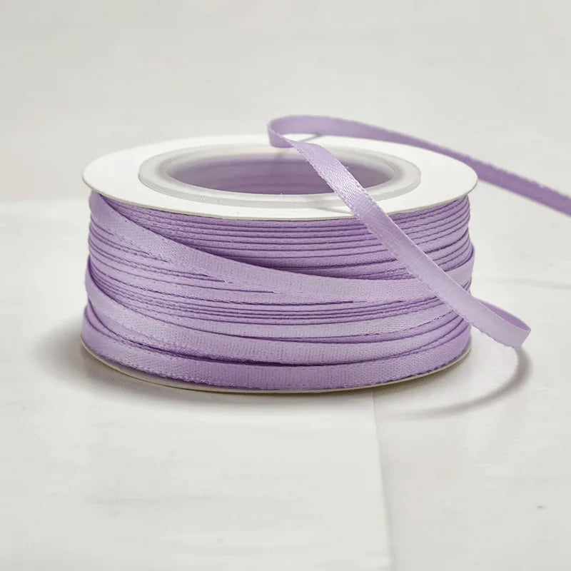rubans satinés unis 45 yards polyester largeur 3mm décoration noel nœuds diy élégants rose