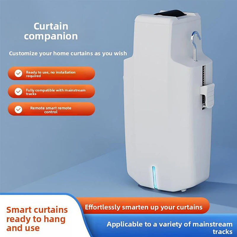 rideau intelligent blanc moderne télécommande clips rideau câble données