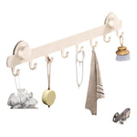 porte serviettes mural ventouse crochets gris moderne salle bain
