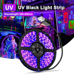 ruban led uv violet points lumineux moderne adhésif 60leds 50000heures usb decoration chambre