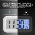 réveil digital horloge table led moderne calendrier alarme multifonction blanc vert bleu rose