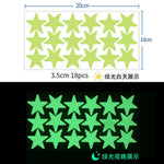sticker lumineux étoiles vert fluo moderne adhésif chambre enfant décoration mur pièce