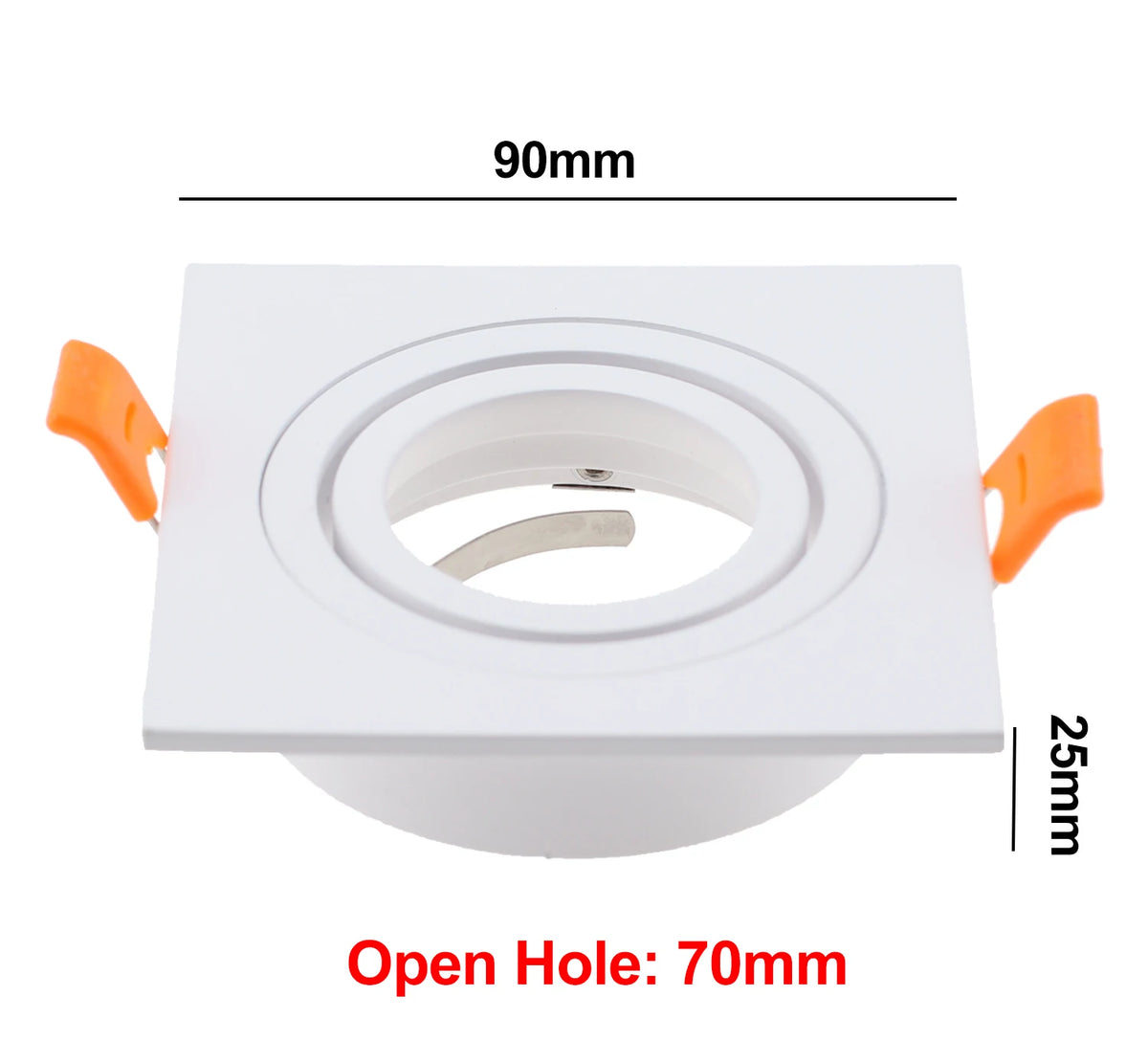 spots led noir blanc argenté modernes clips gu10 pièces
