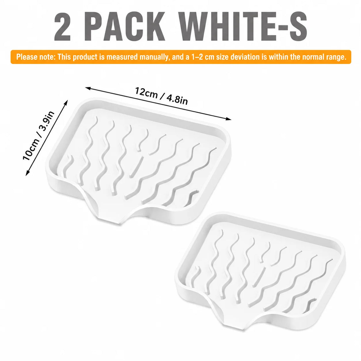 set plateaux savon silicone gris vert rayures modernes pratique auto drainants