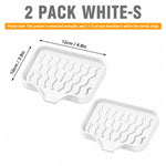 set plateaux savon silicone gris vert rayures modernes pratique auto drainants