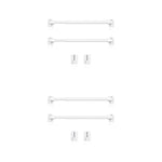 tige rideau ajustable blanc moderne crochets auto adhésifs 30 40 cm