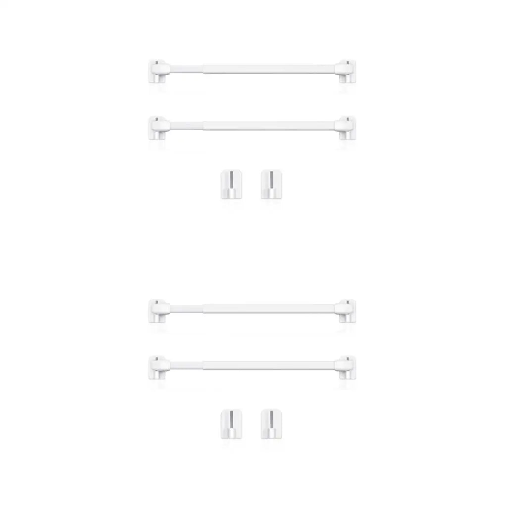 tige rideau ajustable blanc moderne crochets auto adhésifs 30 40 cm