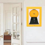 cadre photo gumball machine bonbons mms oursons decoratif ludique retro transparent plastique lisse