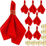serviettes pliées serviettes satin noir or bleu roi classiques anneaux dorés table