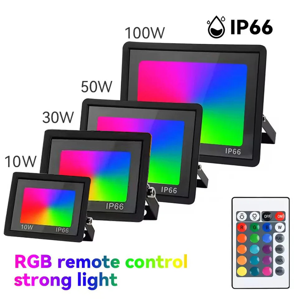 projecteurs led rgb télécommande ip66 étanches moderne clips extérieur intérieurDecorationFestive