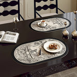 serviette table verte classique fleurs lin respectueux environnement 30x45cmversible facile nettoyer