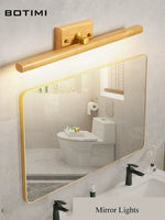 lampe murale moderne miroir bois texturé or chambre entrée minimaliste éclairage quotidien