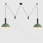 suspension lumineuse moderne conique led réglable noir blanc chambre salon