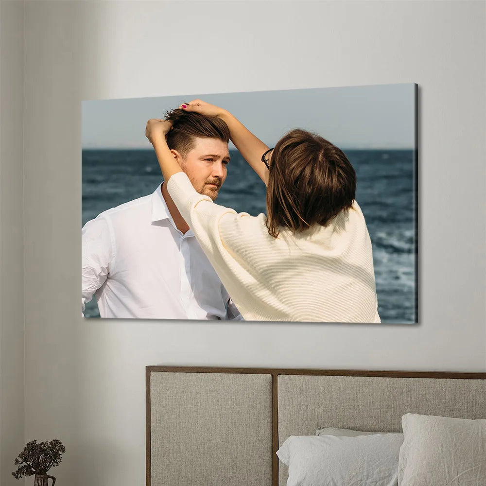 cadre photo couple moderne minimaliste blanc beige haute qualité sans cadre DIY