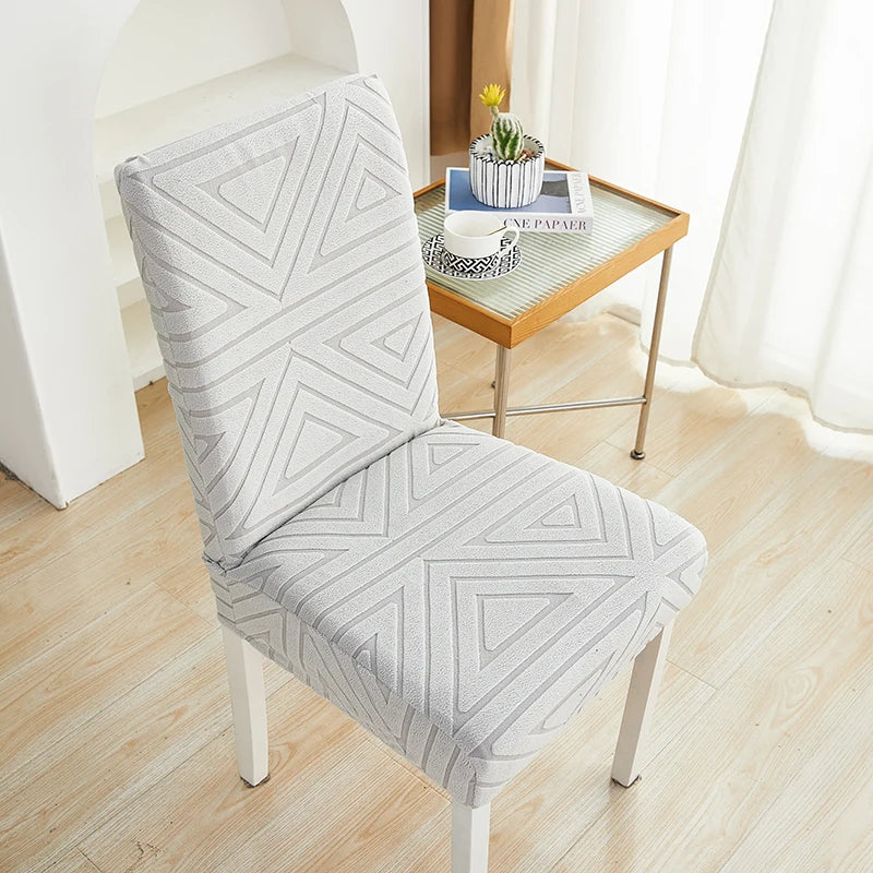 housse chaise moderne tissu extensible protecteur siège salle manger banquet