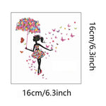 autocollants murals papillons colorés silhouette féerique chambre salon décoration murale stickers animés pvc