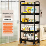 chariot rangement moderne 360° rotatif noir paniers respectueux environnement