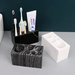 porte brosse dents porte dentifrice marbre naturel moderne salle bain