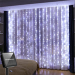 rideau lumineux solaire led blanc chaud moderne 300cm 300leds extérieur noël jardin
